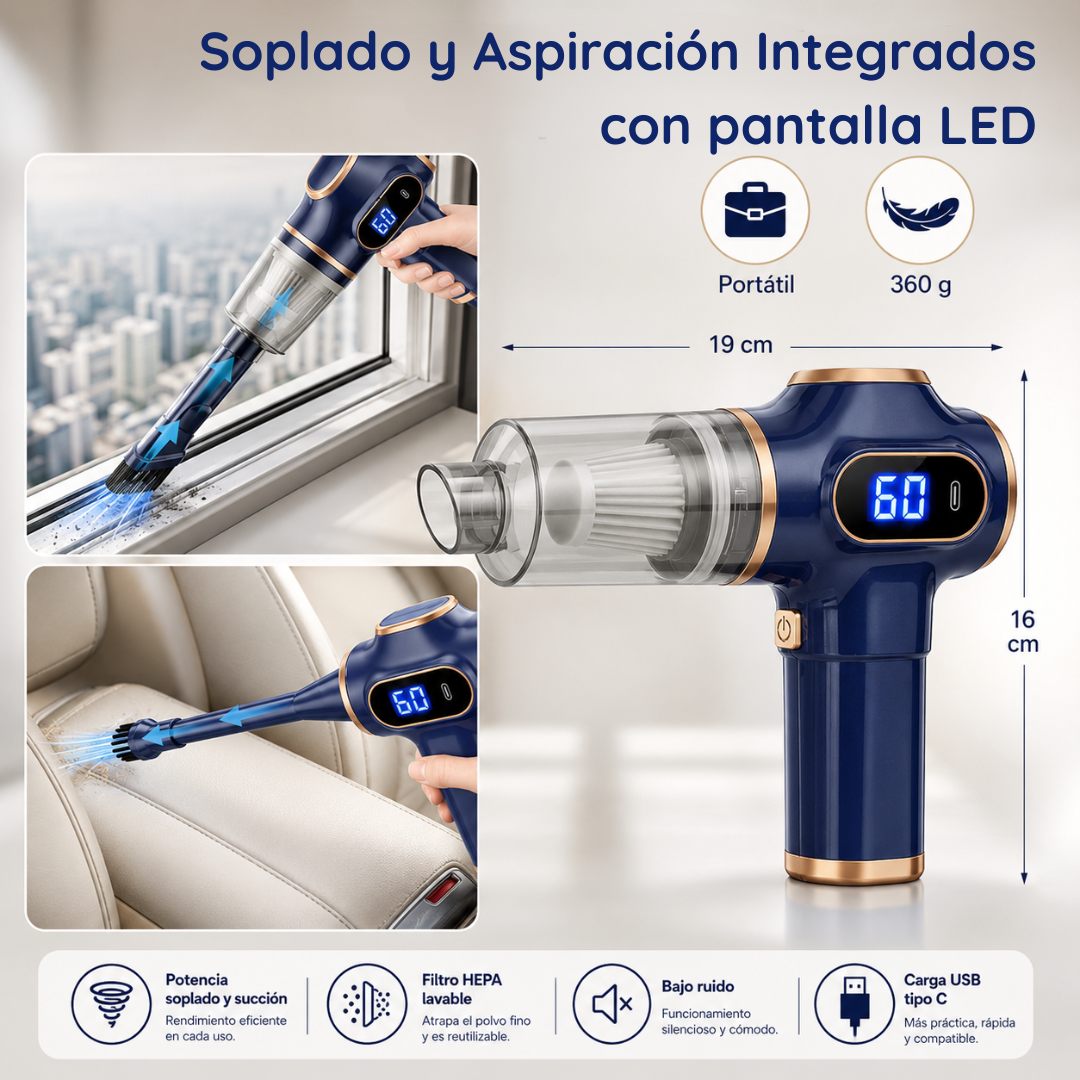 Cleanova™: Aspirador Portátil 3 en 1